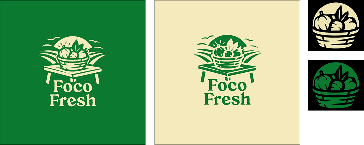 Final Foco Fresh logos and lockups