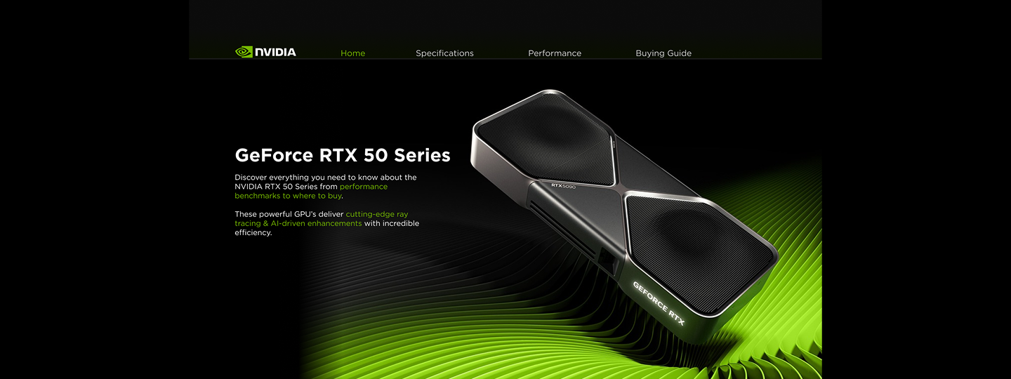 NVIDIA product page hero
